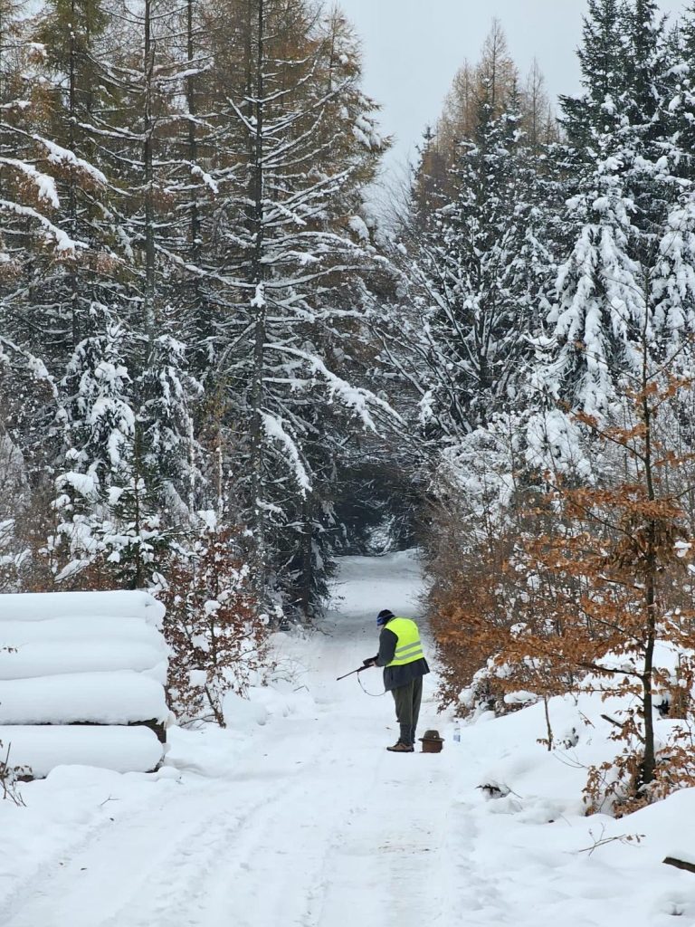 Na stanovišti v zimě — Myslivecký spolek Jiskra Rumburk